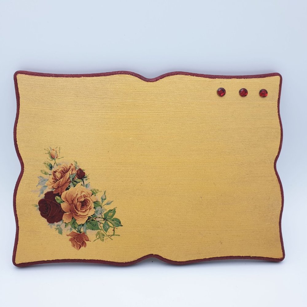 Handmade Blank Wooden Floral Door Sign Home Office
